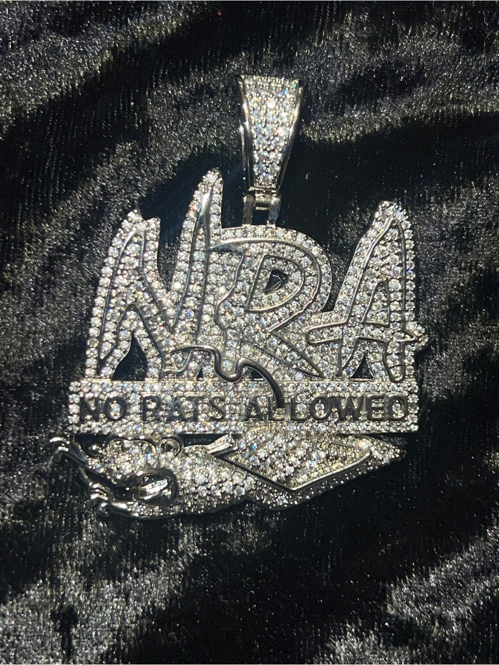 'NRA' No Rats Allowed Pendant
